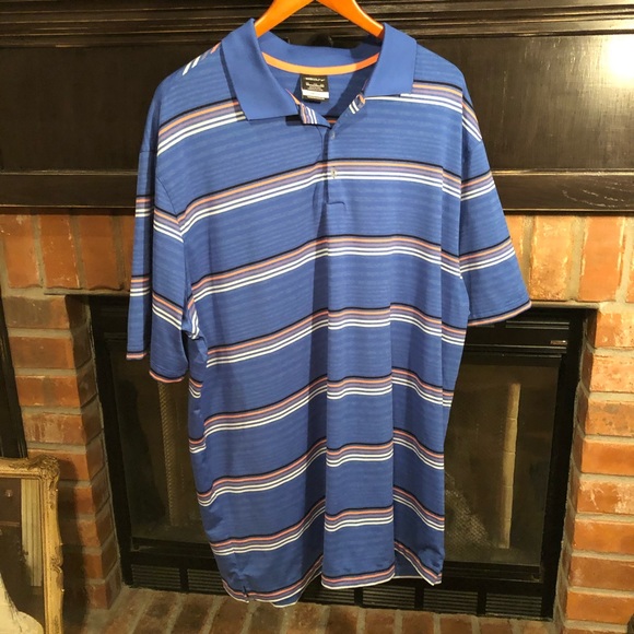 Nike Other - Nike Golf Dri-Fit XXL Striped Polo Shirt